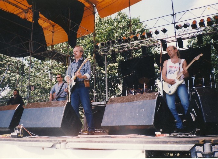 Milan s kapelou na festivalu Noc plná hvězd v Třinci 1997 