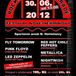 finální plakát Rockový festival - Hudbou proti přehradě